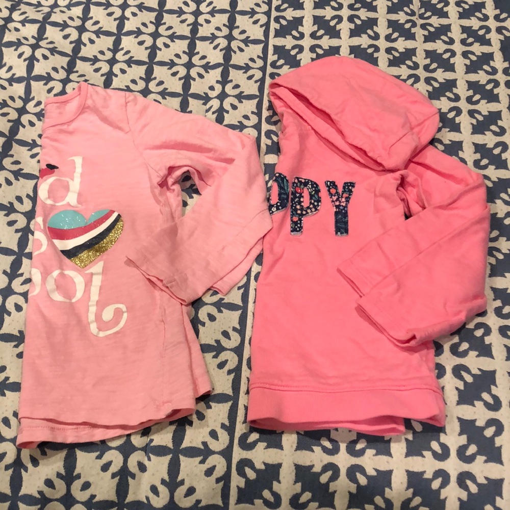 Size 5 girls long sleeved shirts